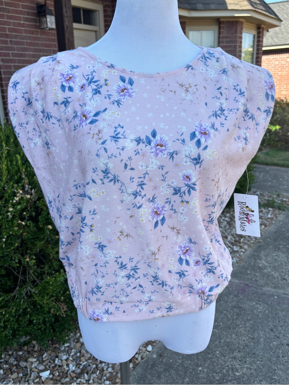 Roommates Pink Floral Sleeveless Tank Top